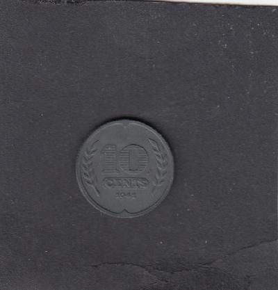 Beschrijving: 10 Cent WILHELMINA 